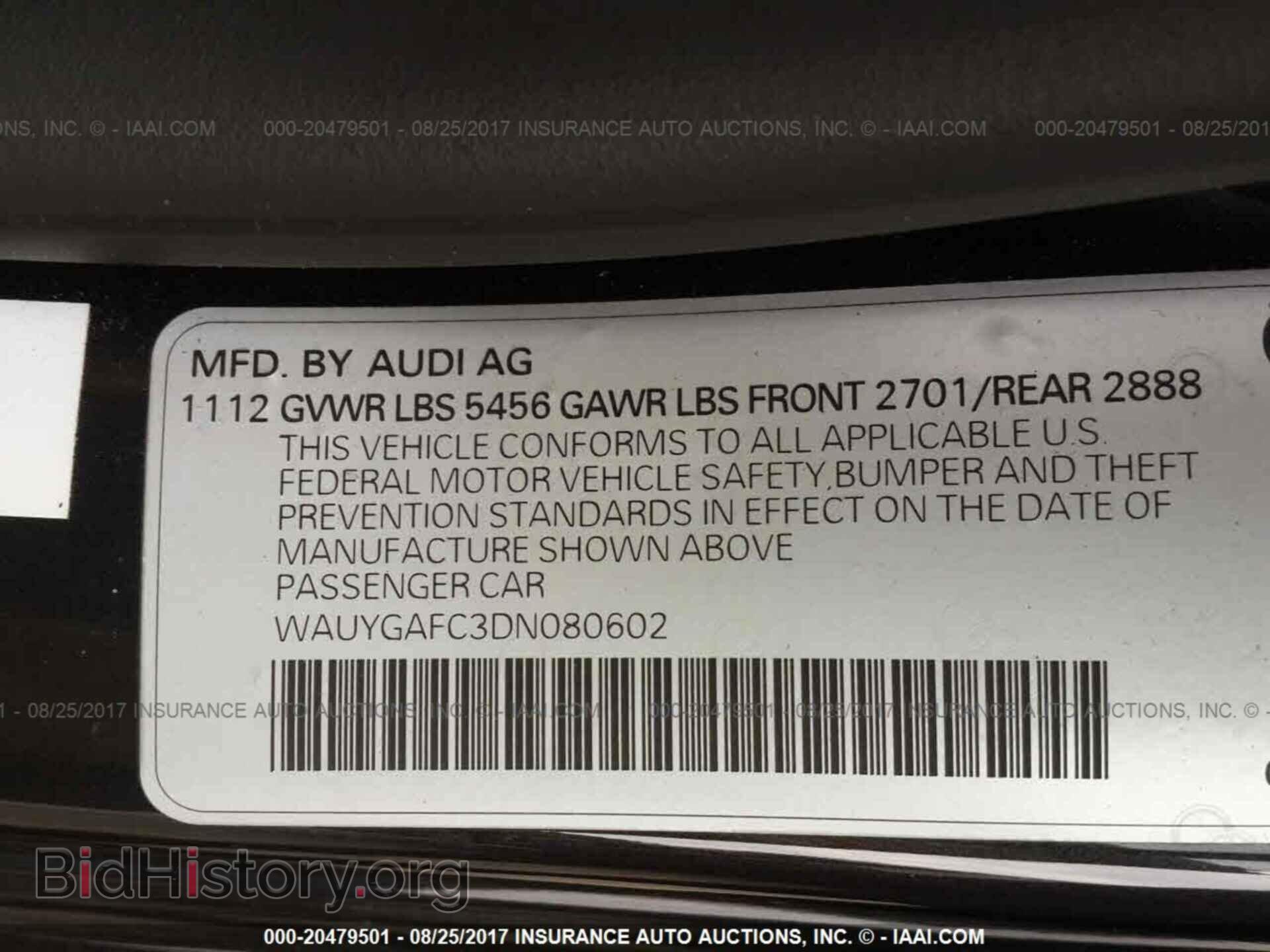 2013 Audi A7 - VIN: WAUYGAFC3DN080602 - Photo 9