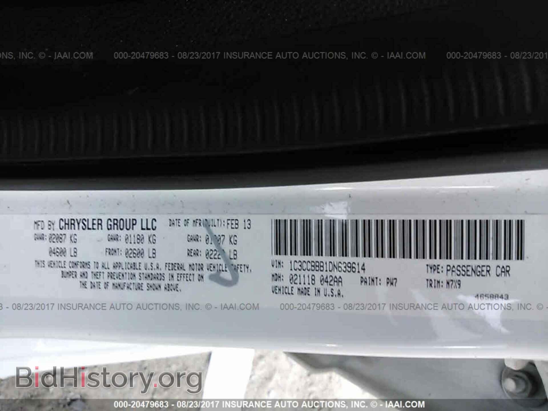 2013 Chrysler 200 - VIN: 1C3CCBBB1DN639614 - Photo 9