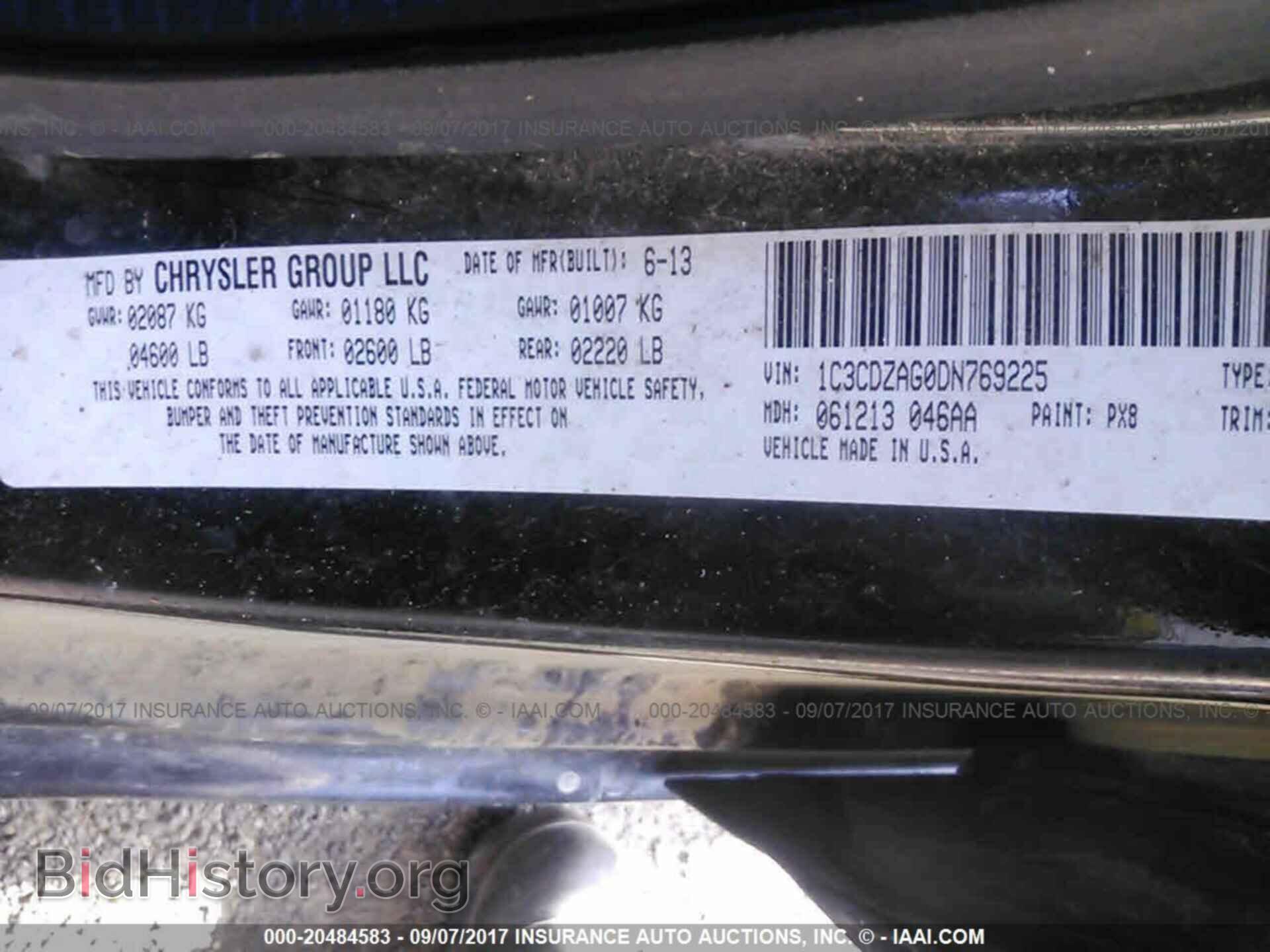 2013 Dodge Avenger - VIN: 1C3CDZAG0DN769225 - Photo 9