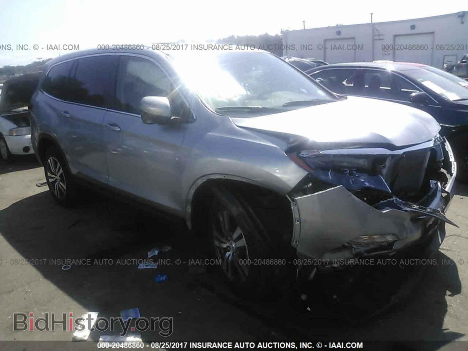 Фотография 5FNYF6H59GB016603 - Honda Pilot 2016