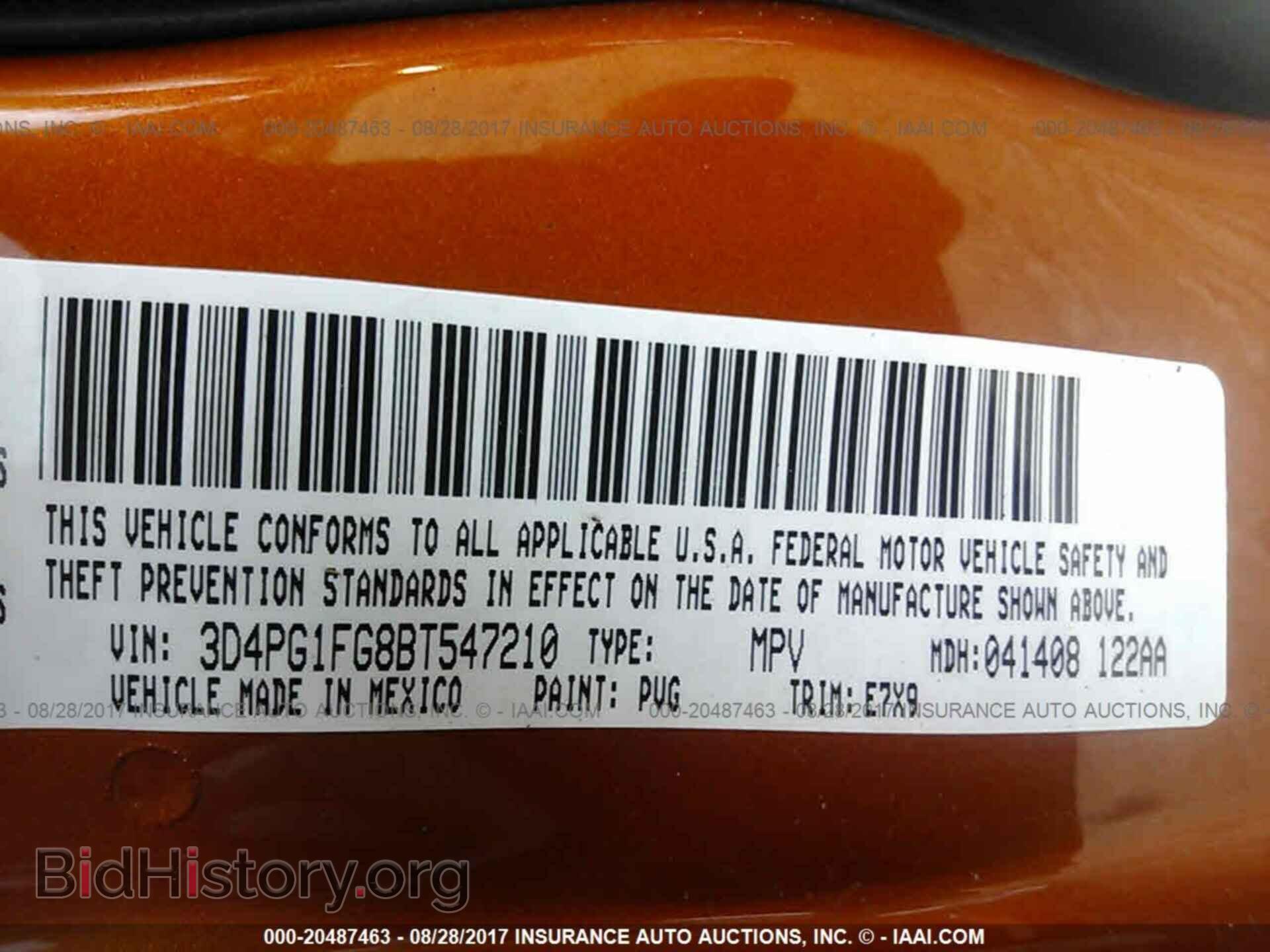 2011 Dodge Journey - VIN: 3D4PG1FG8BT547210 - Фото 9