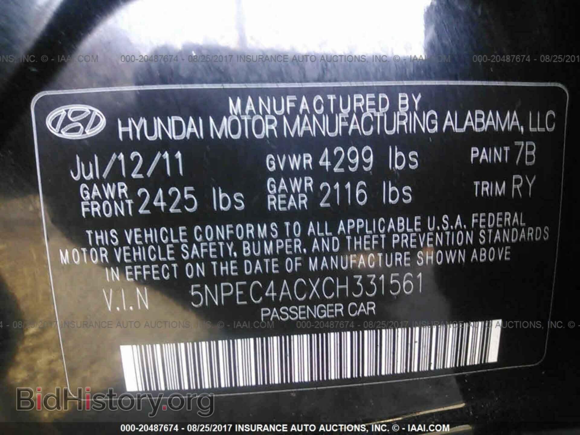 2012 Hyundai Sonata - VIN: 5NPEC4ACXCH331561 - Photo 9
