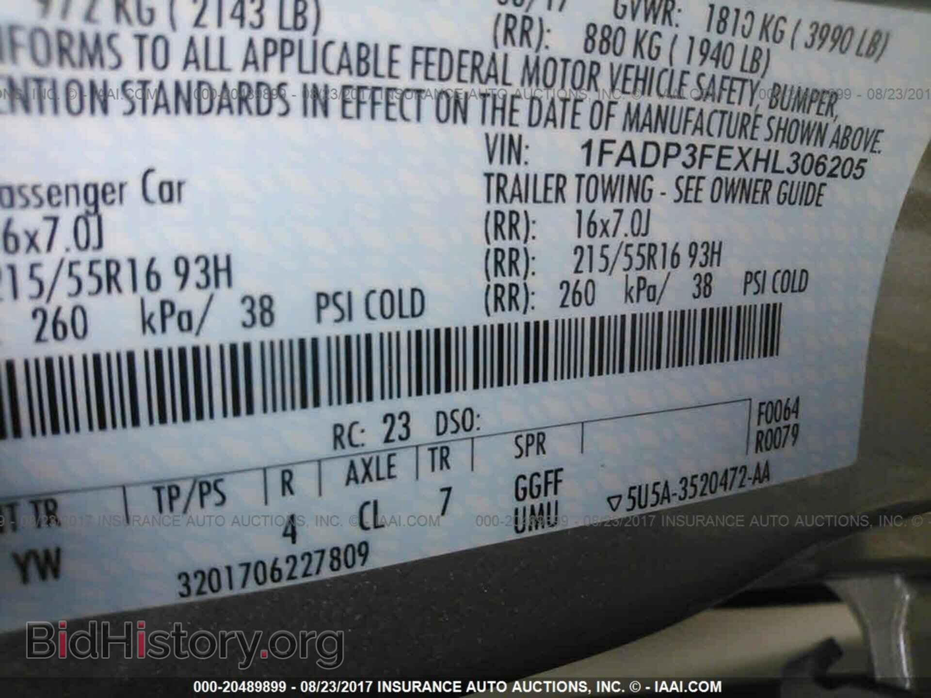 2017 Ford Focus - VIN: 1FADP3FEXHL306205 - Photo 9