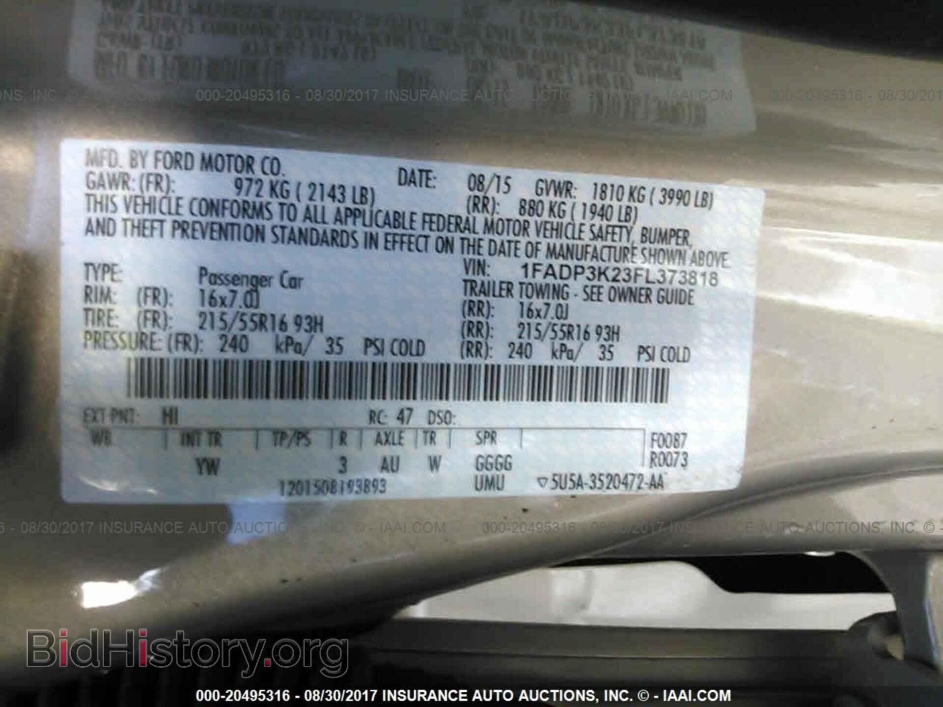 2015 Ford Focus - VIN: 1FADP3K23FL373818 - Photo 9