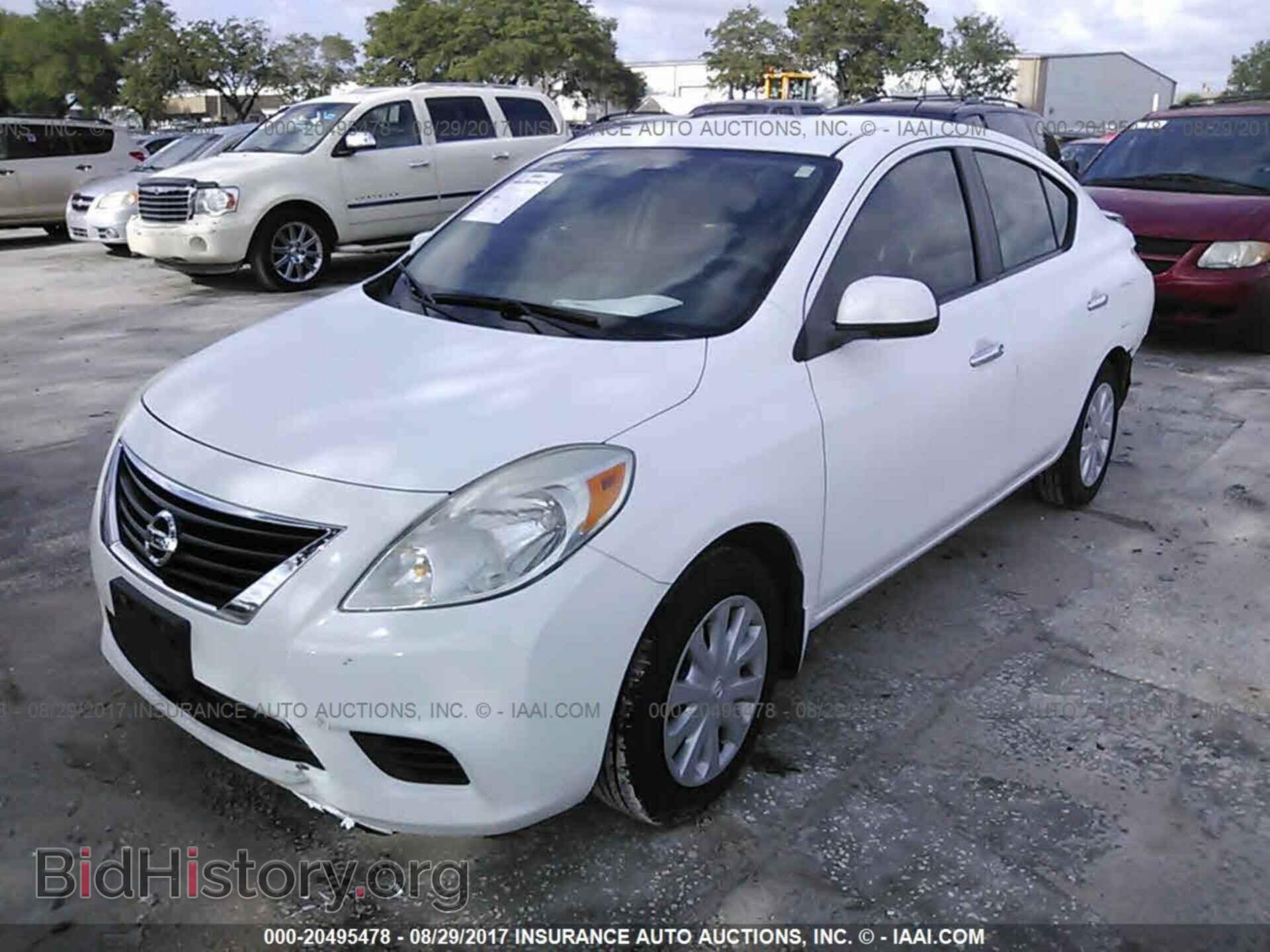 2012 Nissan Versa - VIN: 3N1CN7AP7CL834148 - Фото 2
