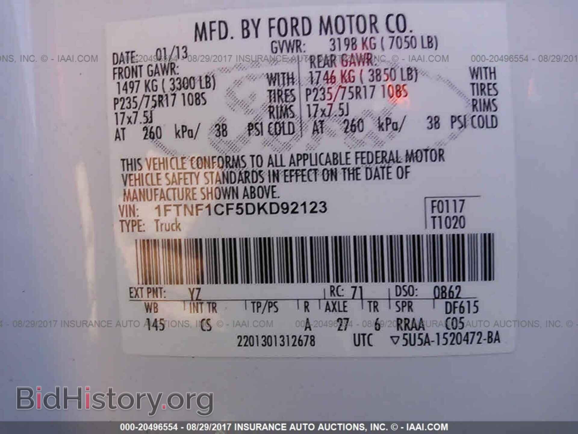 2013 Ford F150 - VIN: 1FTNF1CF5DKD92123 - Photo 9