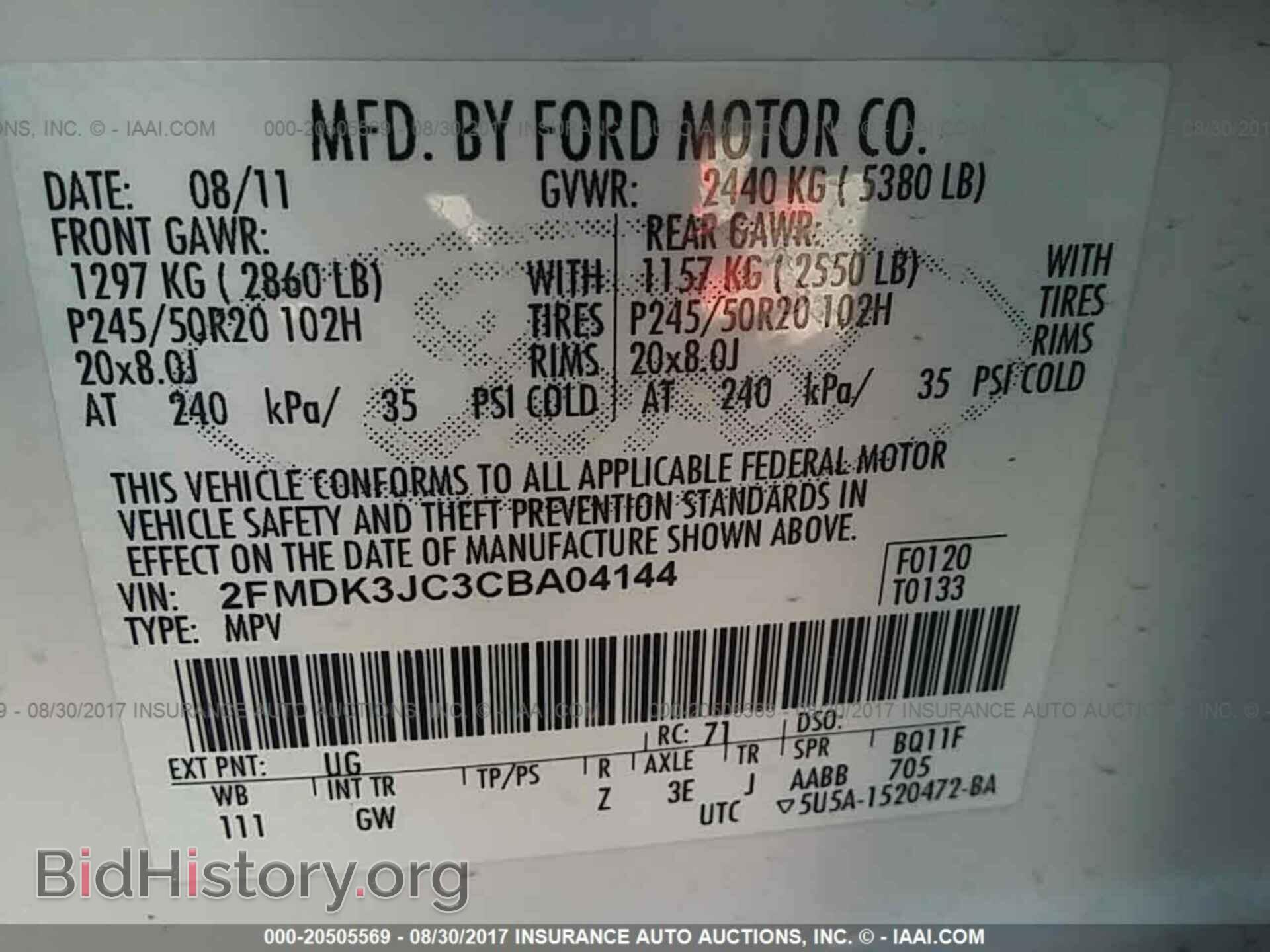 2012 Ford Edge - VIN: 2FMDK3JC3CBA04144 - Photo 9