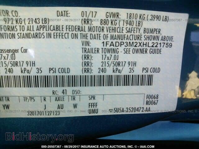2017 Ford Focus - VIN: 1FADP3M2XHL221759 - Photo 9