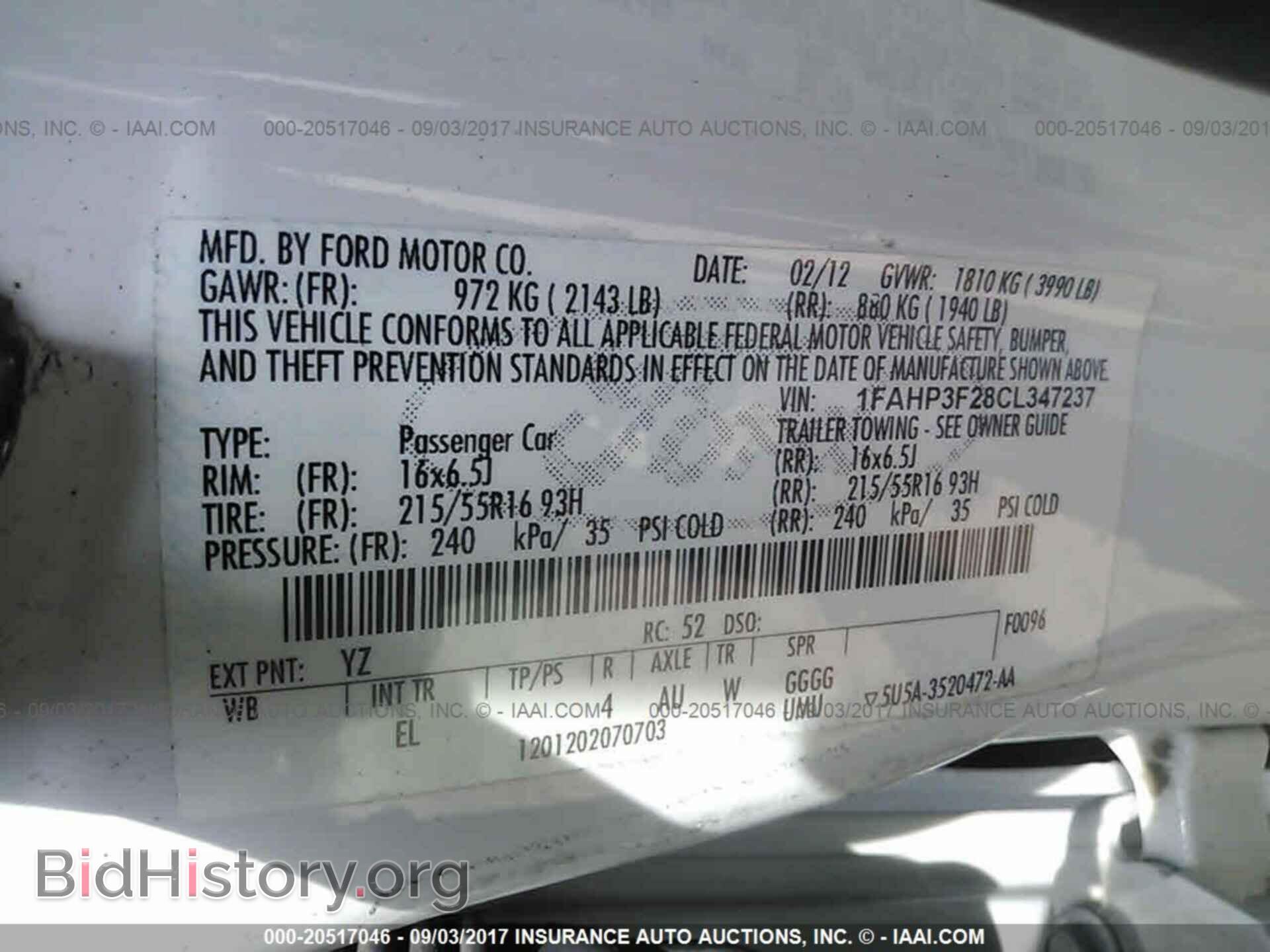 2012 Ford Focus - VIN: 1FAHP3F28CL347237 - Фото 9