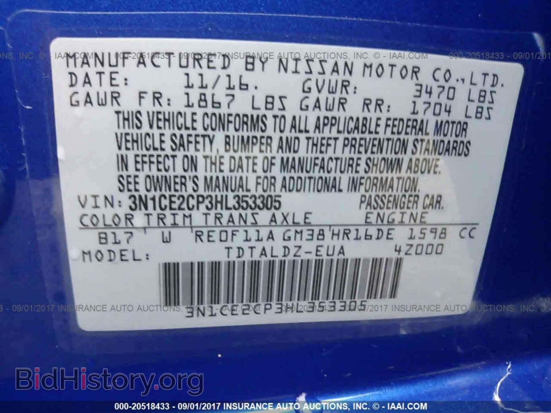2017 Nissan Versa note - VIN: 3N1CE2CP3HL353305 - Photo 9