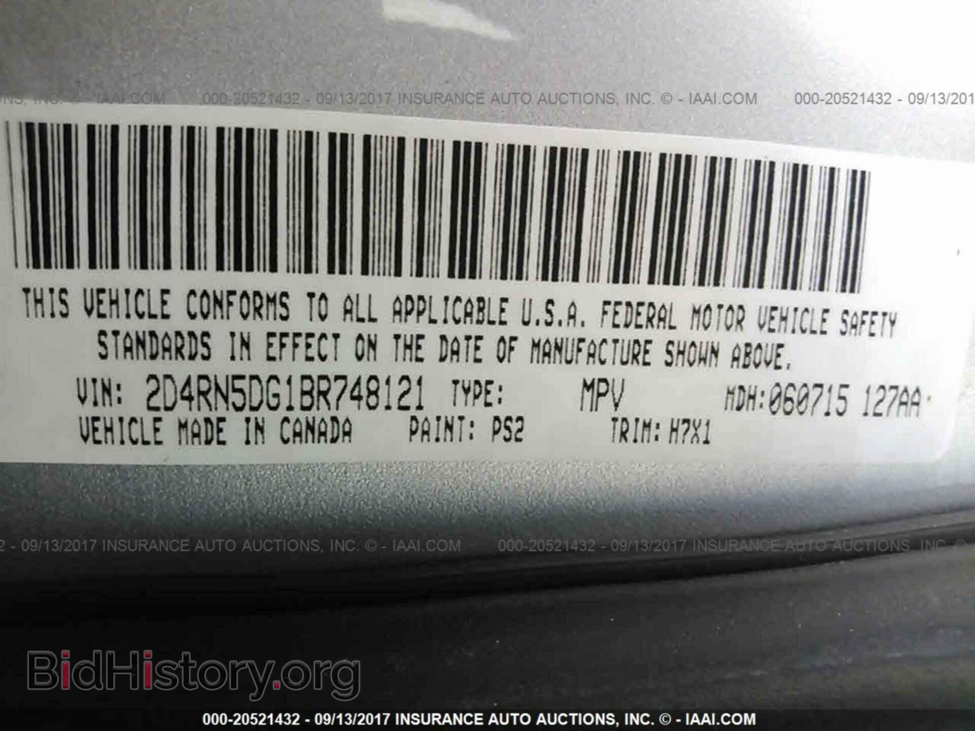 2011 Dodge Grand caravan - VIN: 2D4RN5DG1BR748121 - Фото 9