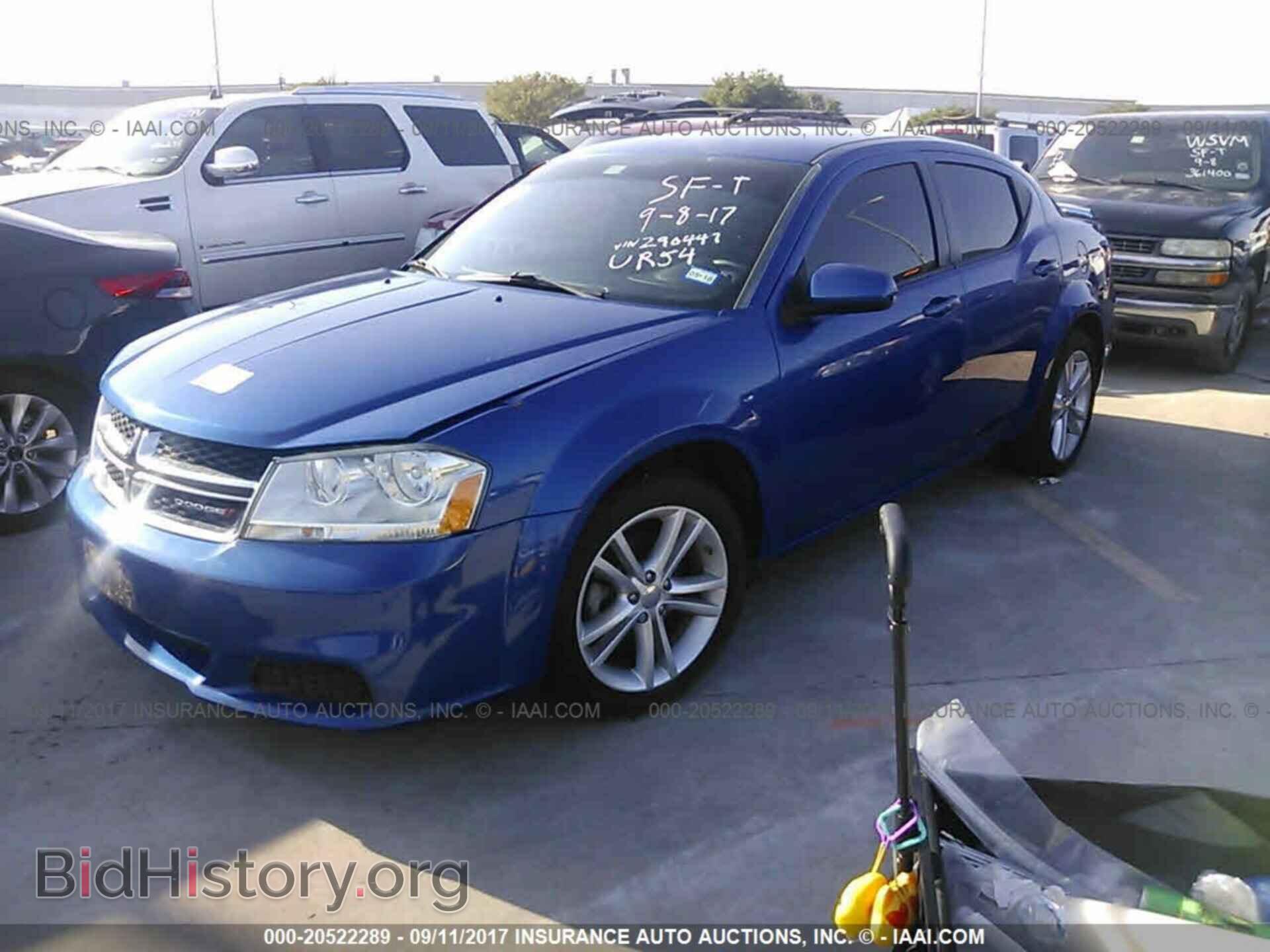 2012 Dodge Avenger - VIN: 1C3CDZCB0CN290447 - Фото 2