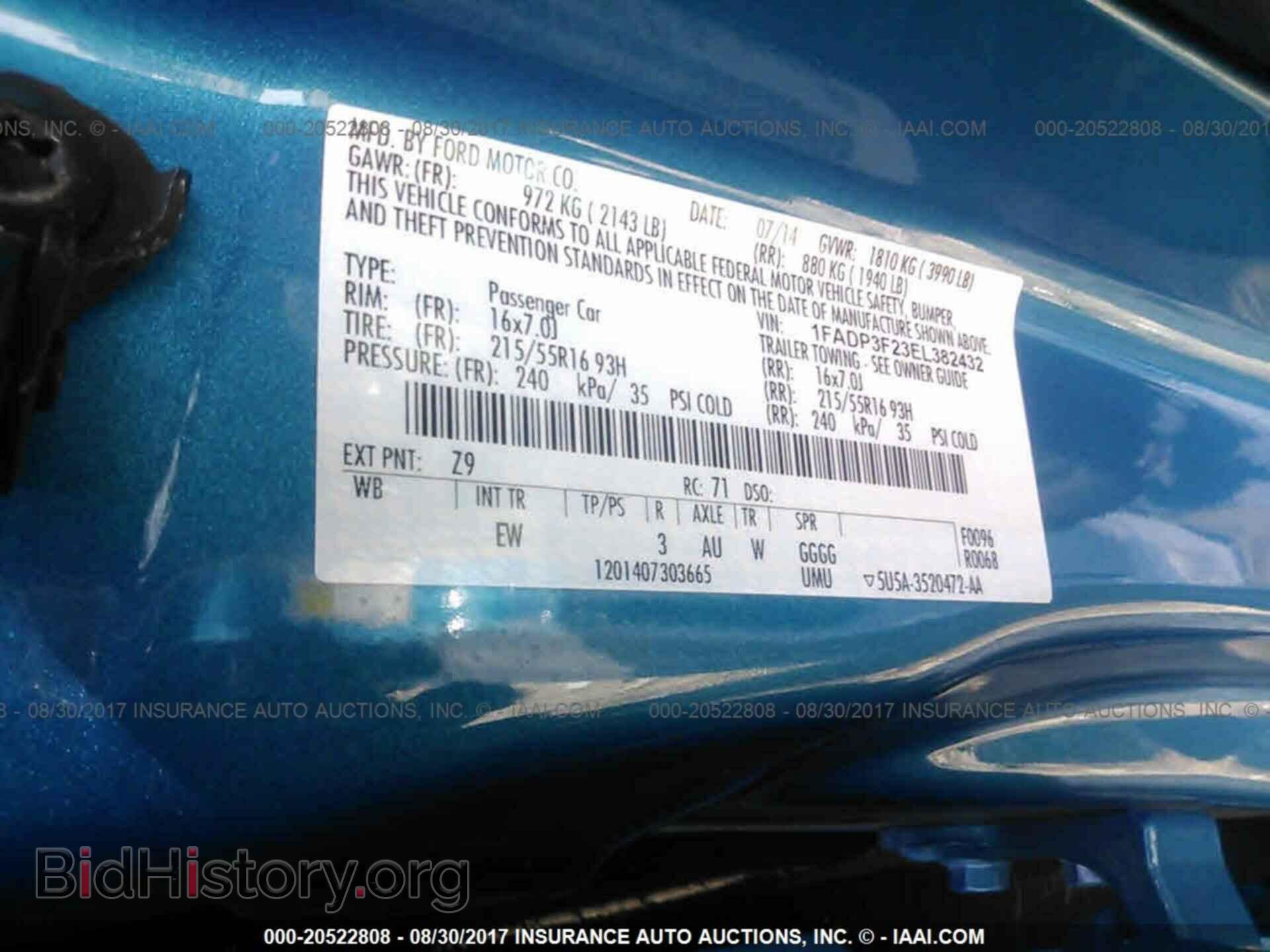 2014 Ford Focus - VIN: 1FADP3F23EL382432 - Фото 9