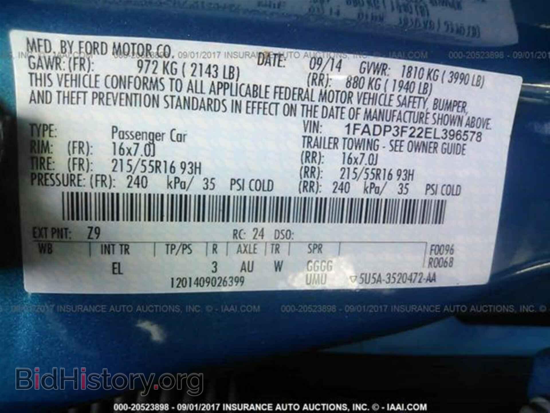 2014 Ford Focus - VIN: 1FADP3F22EL396578 - Photo 9