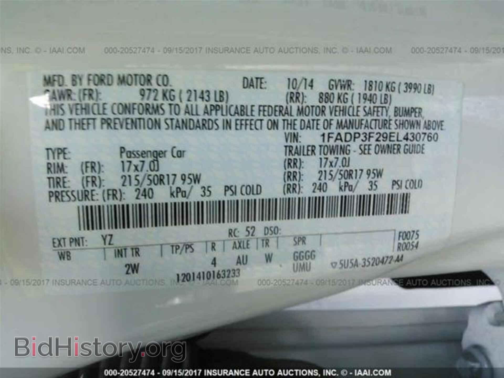 2014 Ford Focus - VIN: 1FADP3F29EL430760 - Фото 9