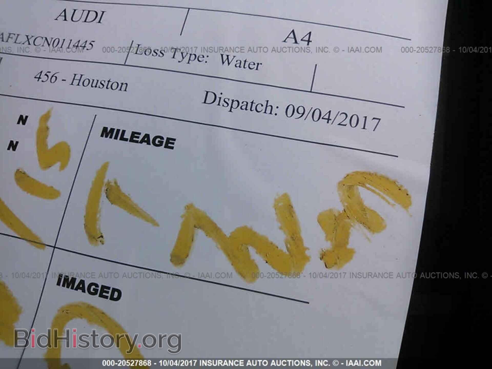 2012 Audi A4 - VIN: WAUKFAFLXCN011445 - Фото 7