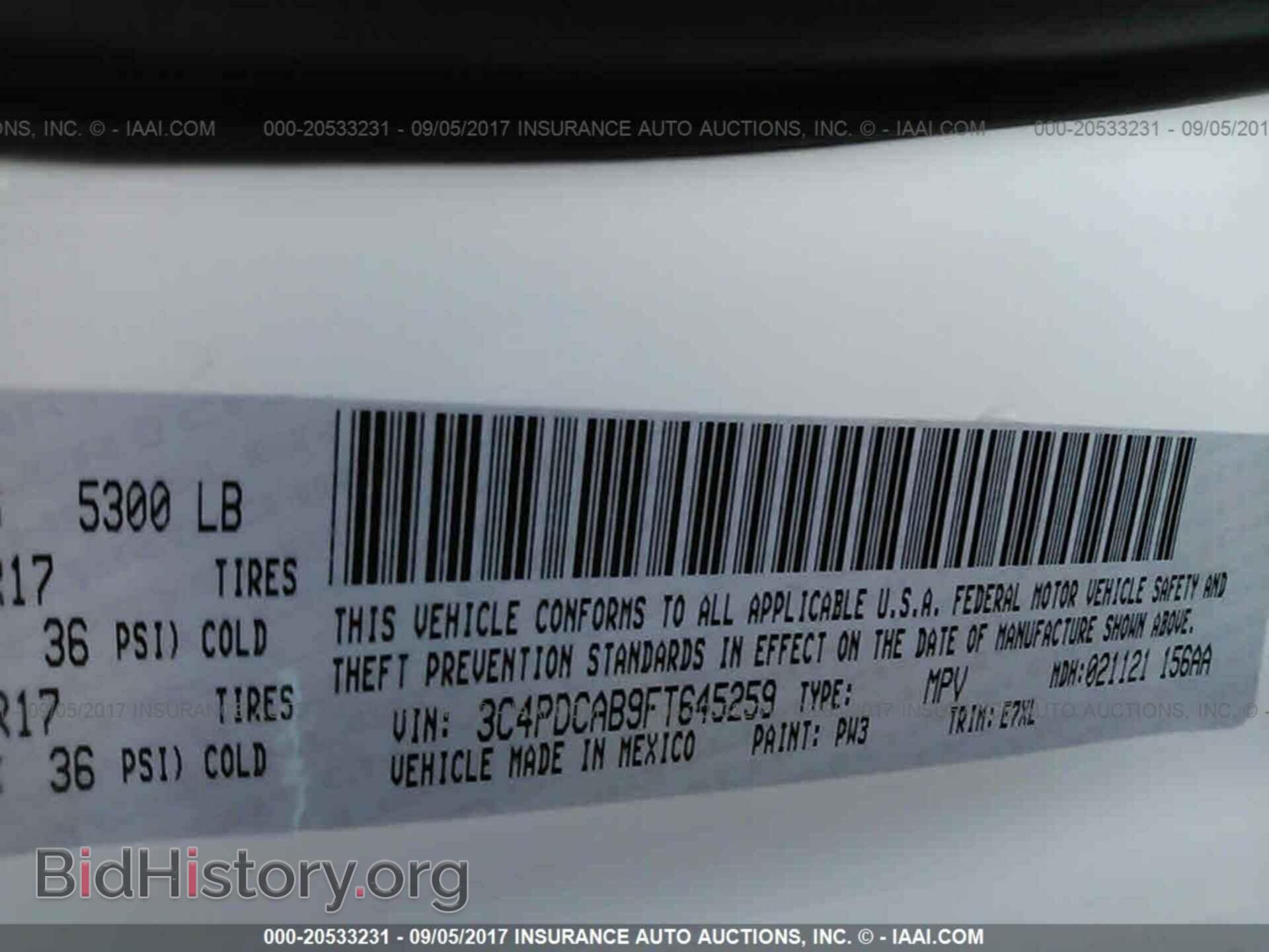 2015 Dodge Journey - VIN: 3C4PDCAB9FT645259 - Photo 9