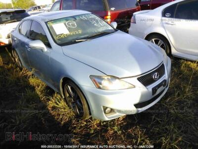 2011 Lexus IS, голубой — VIN JTHBF5C22B5148785, IAAI