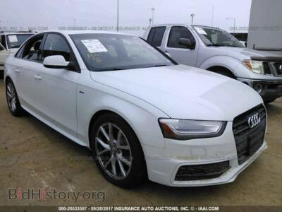 2016 Audi A4, white — VIN WAUEFAFL6GN010232, IAAI
