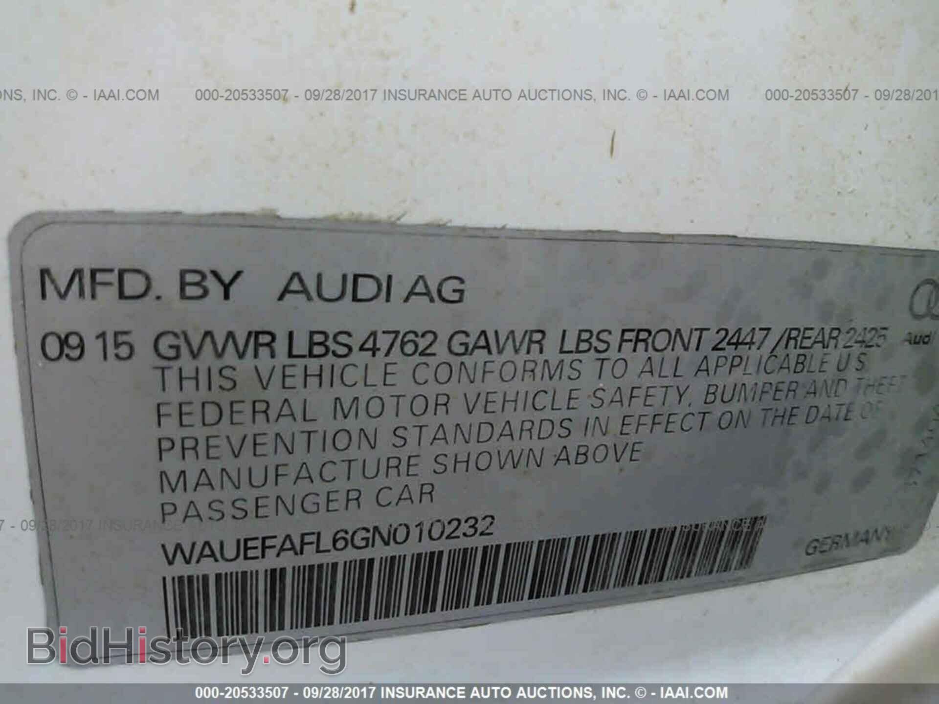 2016 Audi A4 - VIN: WAUEFAFL6GN010232 - Photo 9