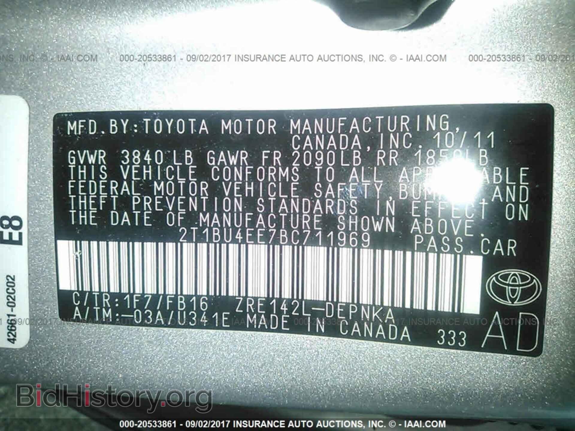 2011 Toyota Corolla - VIN: 2T1BU4EE7BC711969 - Photo 9