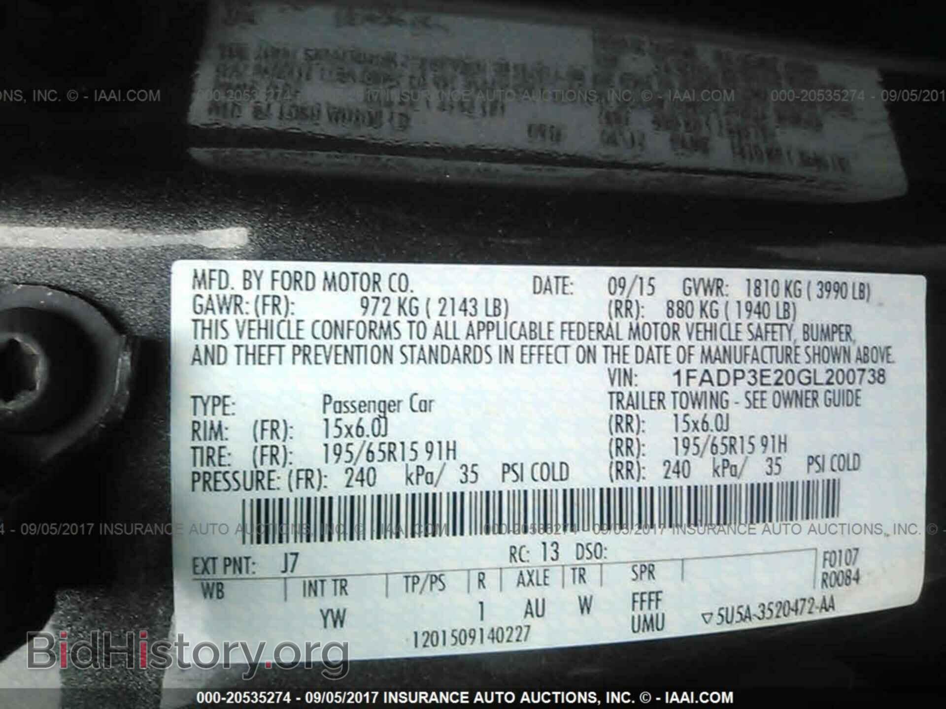 2016 Ford Focus - VIN: 1FADP3E20GL200738 - Фото 9