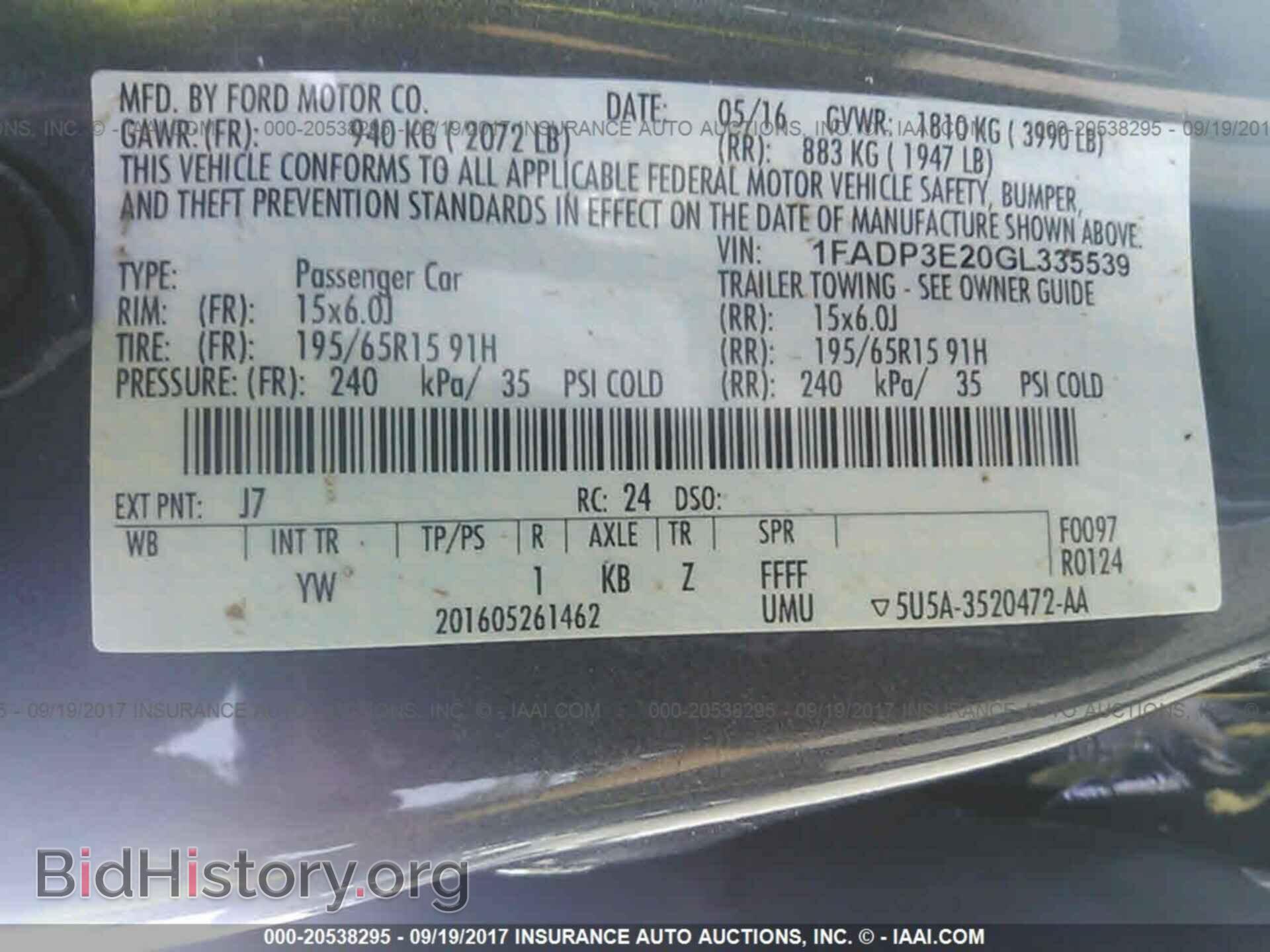 2016 Ford Focus - VIN: 1FADP3E20GL335539 - Photo 9