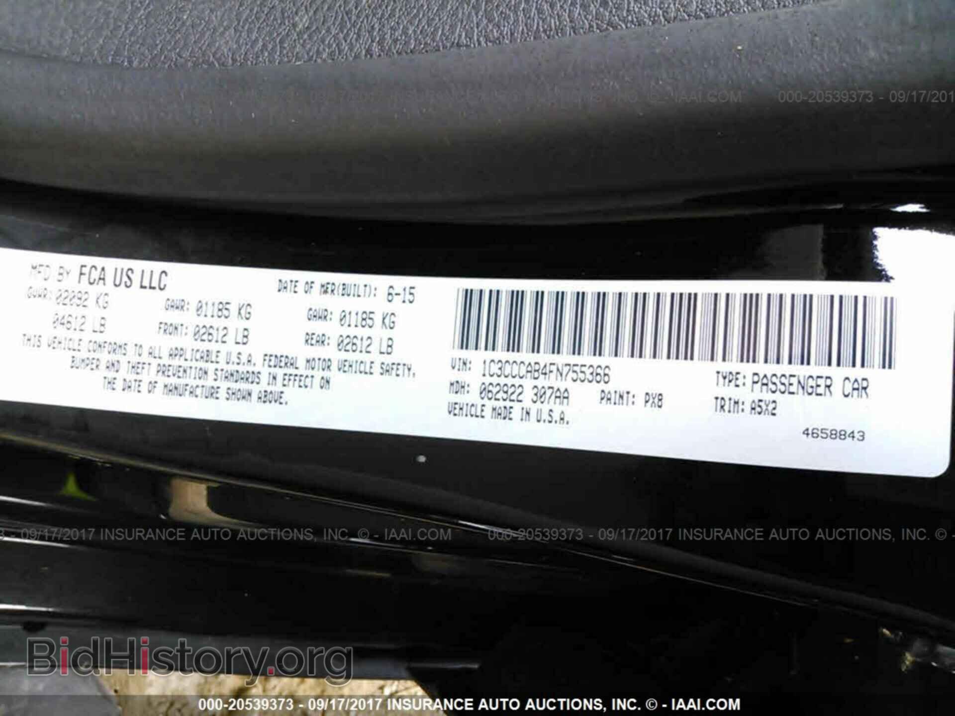 2015 Chrysler 200 - VIN: 1C3CCCAB4FN755366 - Photo 9