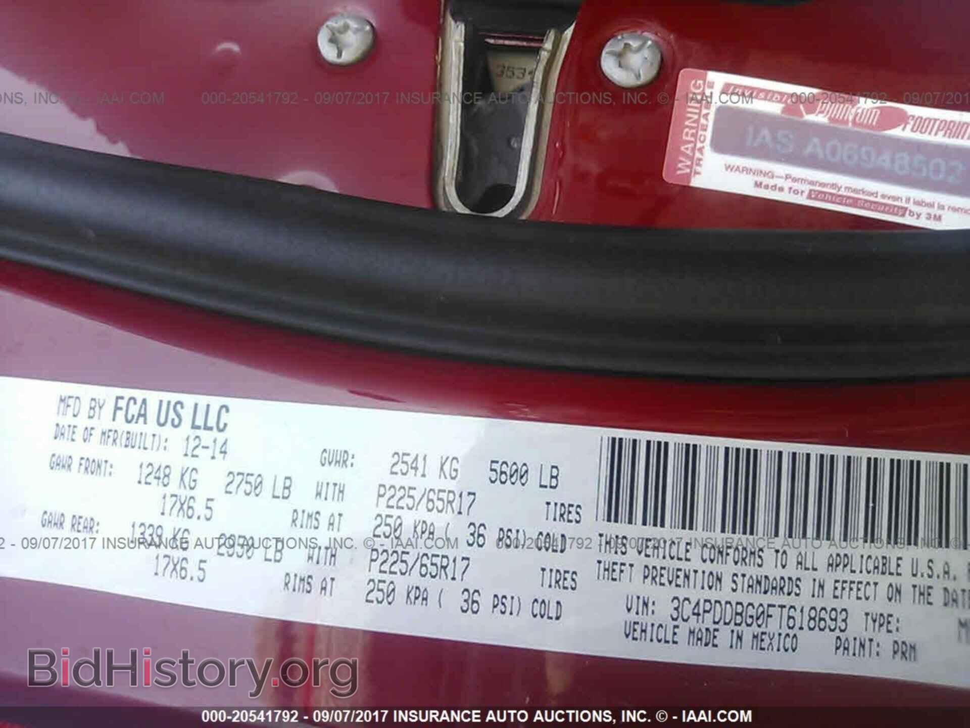 2015 Dodge Journey - VIN: 3C4PDDBG0FT618693 - Photo 9