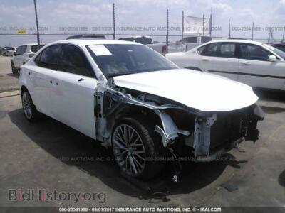 2014 Lexus IS, белый — VIN JTHBF1D24E5019670, IAAI