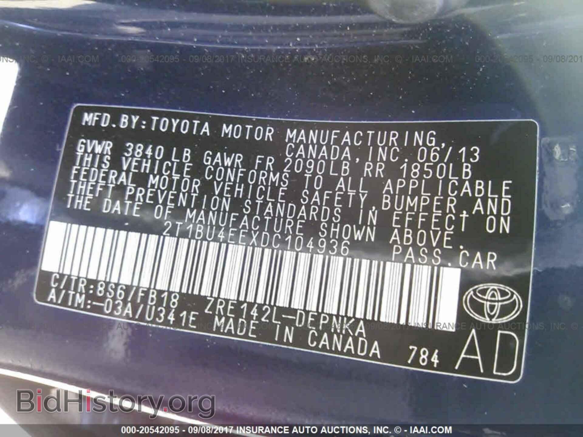 2013 Toyota Corolla - VIN: 2T1BU4EEXDC104936 - Photo 9