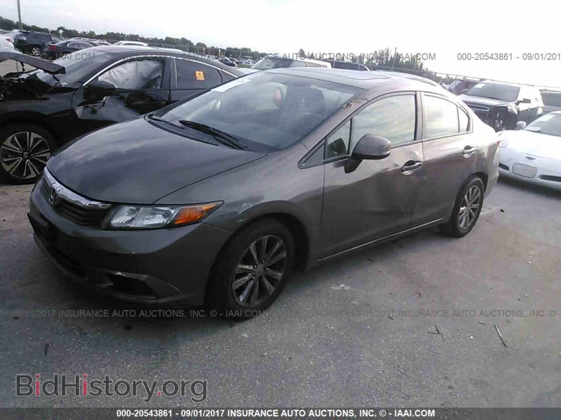 2012 Honda Civic - VIN: 2HGFB2F87CH544557 - Фото 2