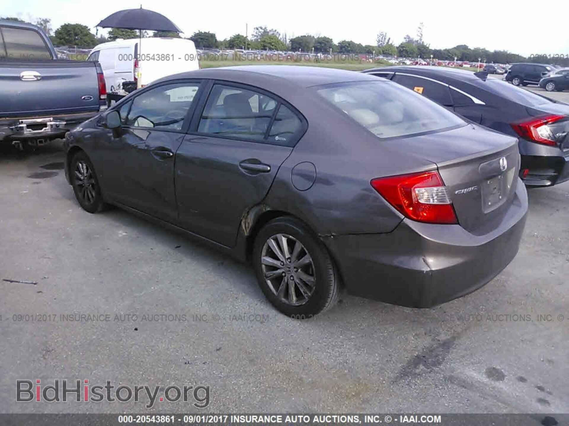 2012 Honda Civic - VIN: 2HGFB2F87CH544557 - Фото 3