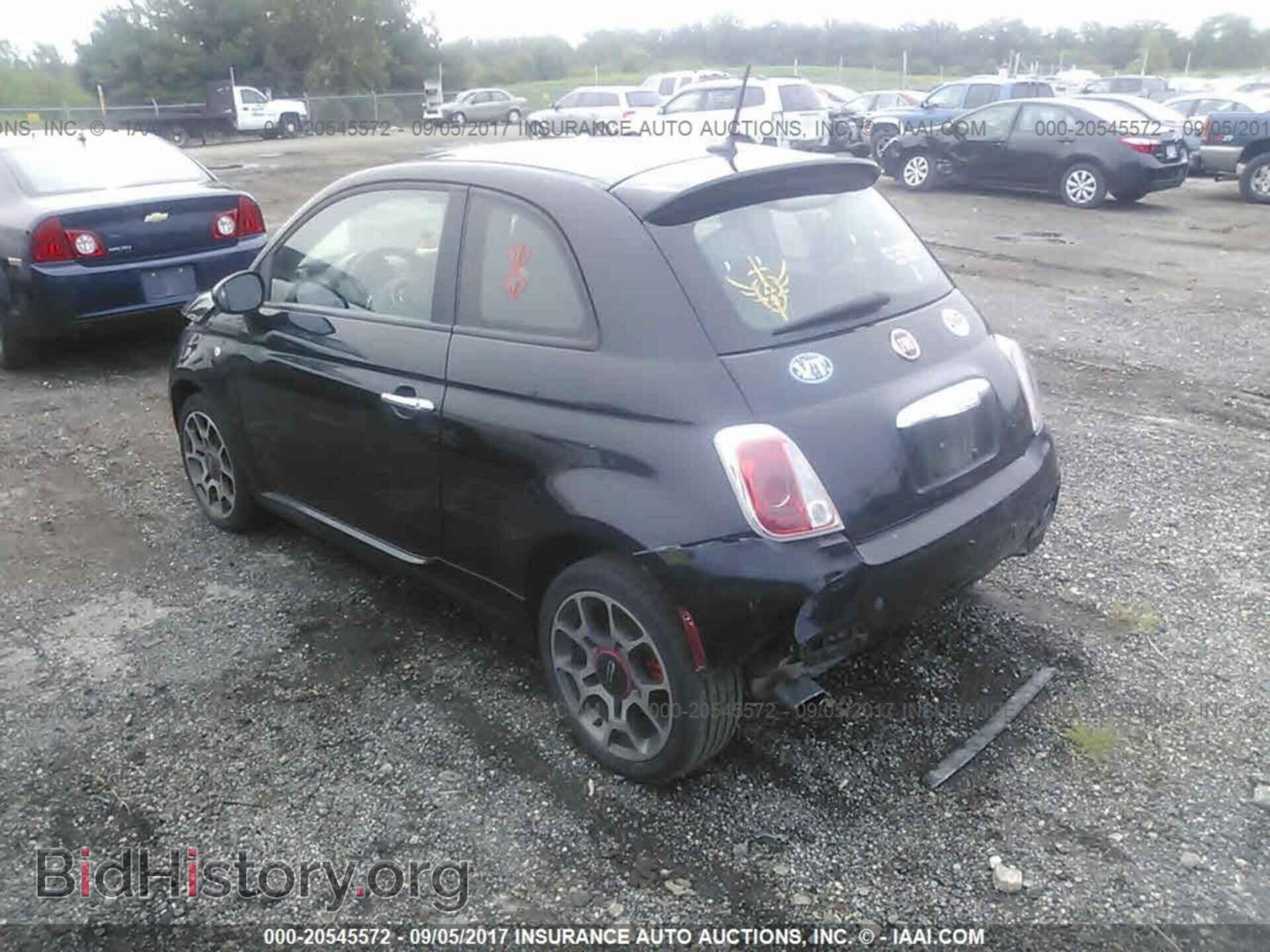 2012 Fiat 500 - VIN: 3C3CFFBRXCT104436 - Фото 3