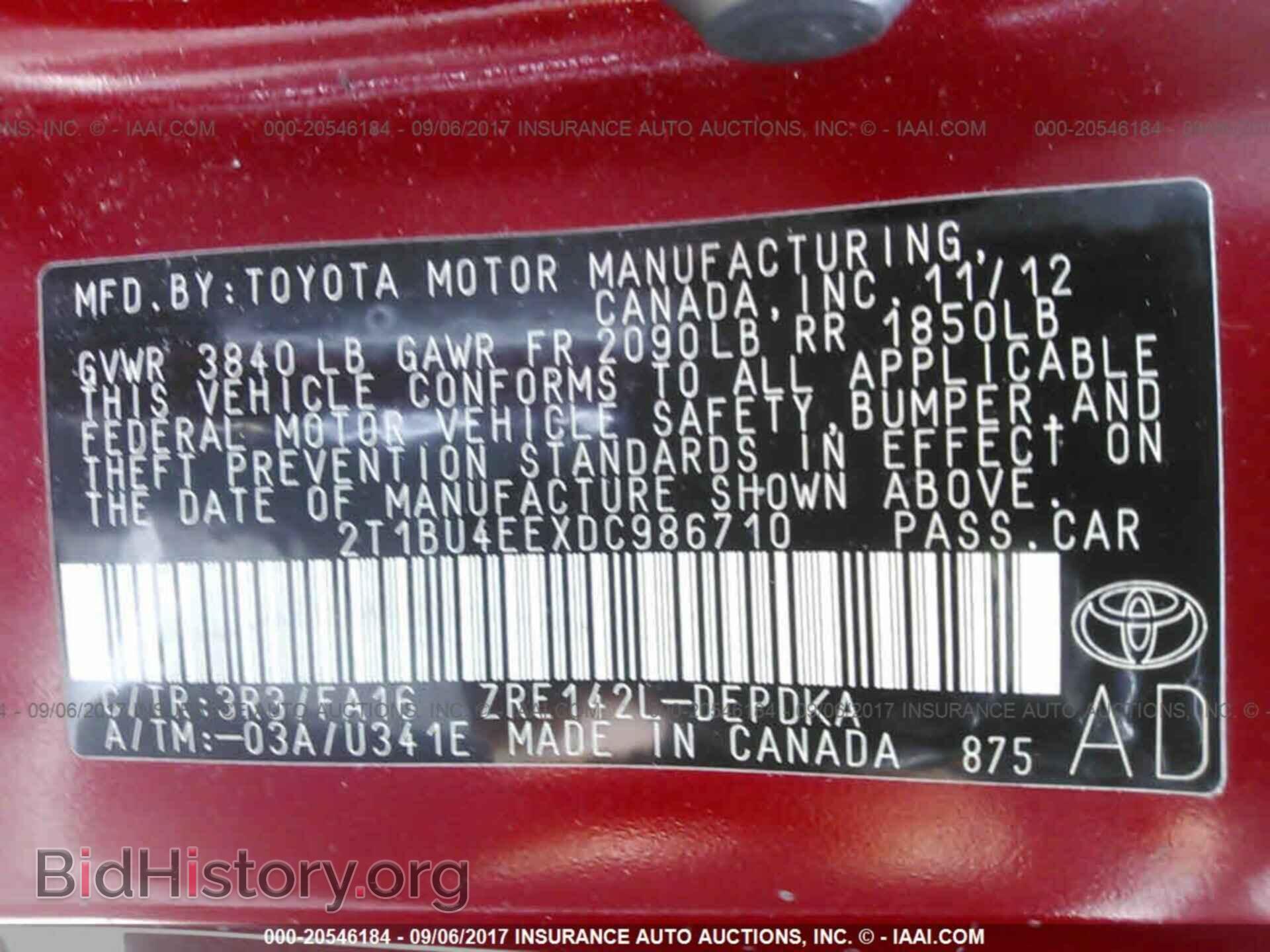 2013 Toyota Corolla - VIN: 2T1BU4EEXDC986710 - Photo 9