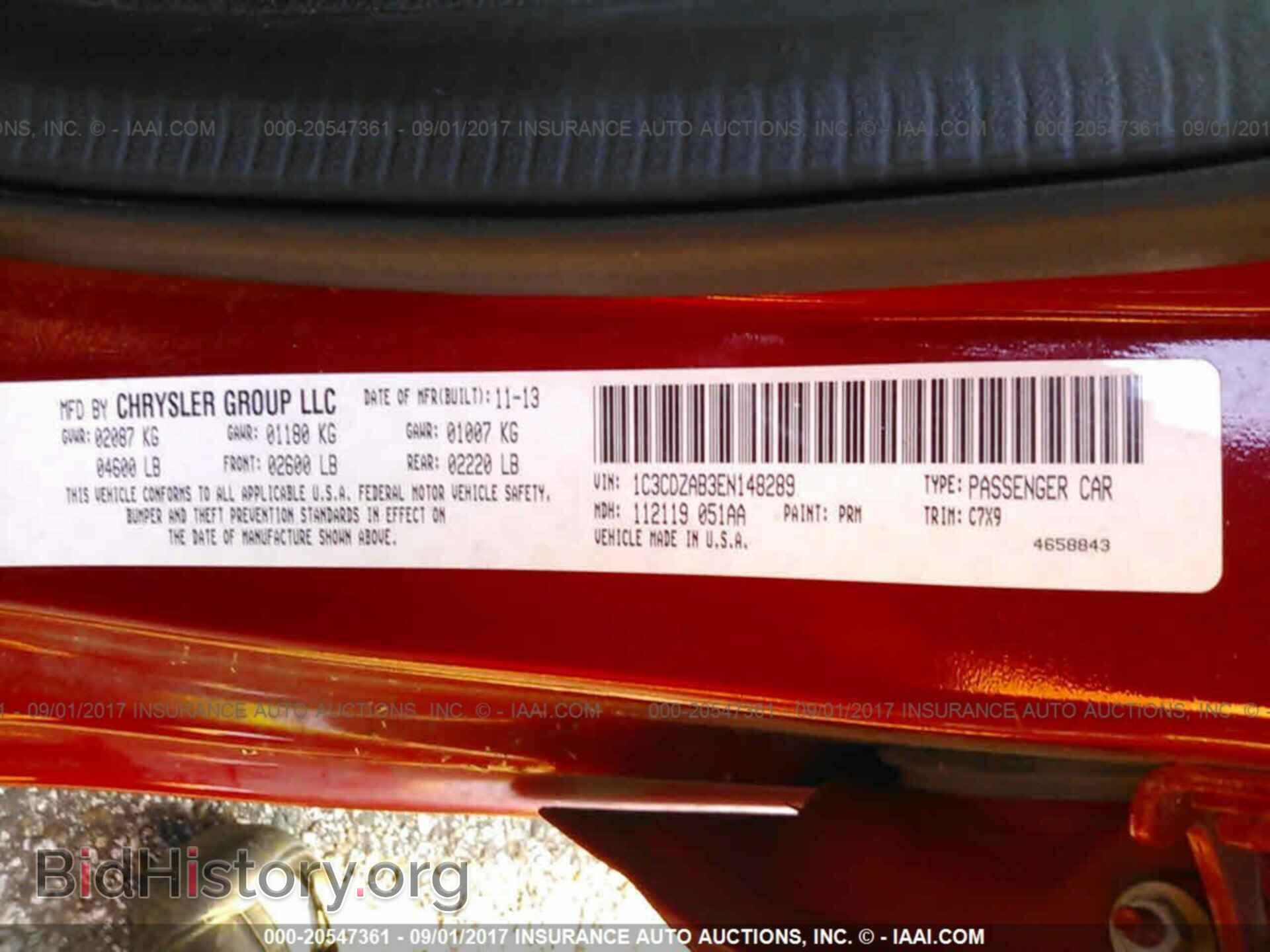 2014 Dodge Avenger - VIN: 1C3CDZAB3EN148289 - Photo 9