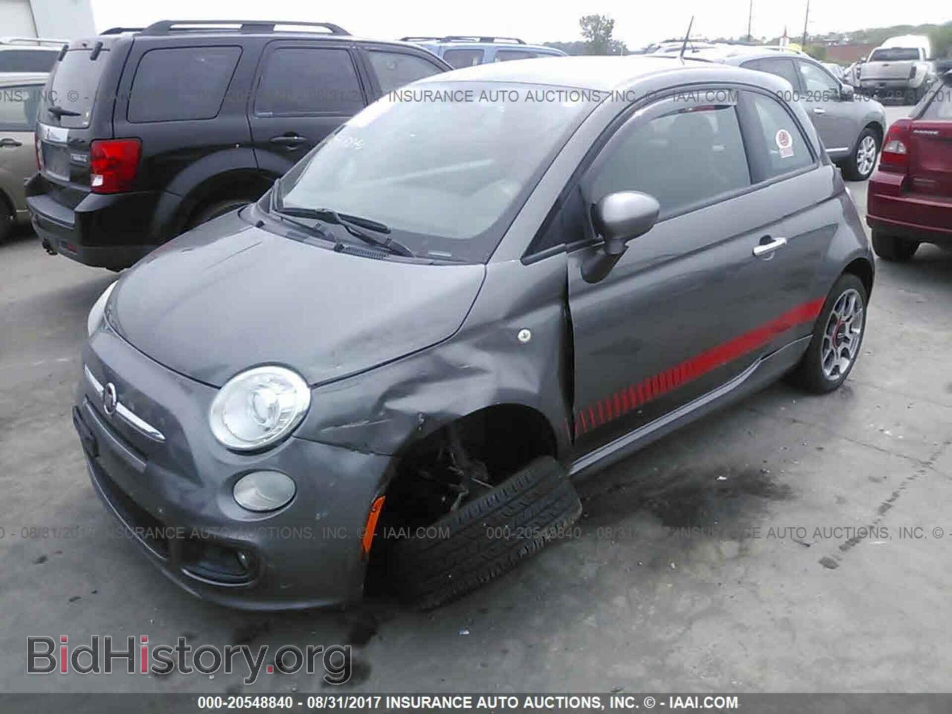 2012 Fiat 500 - VIN: 3C3CFFBR5CT126120 - Фото 2