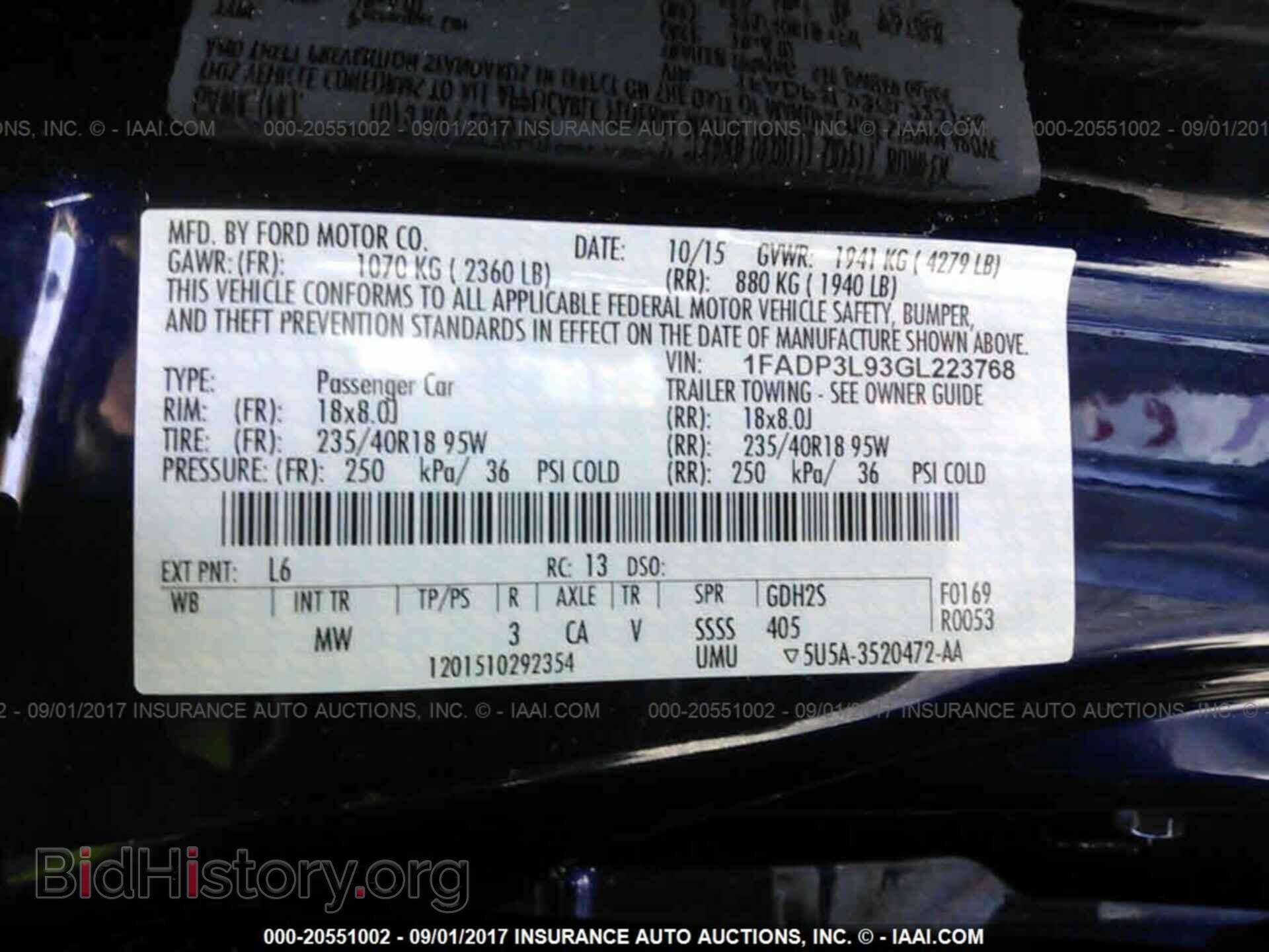 2016 Ford Focus - VIN: 1FADP3L93GL223768 - Фото 9