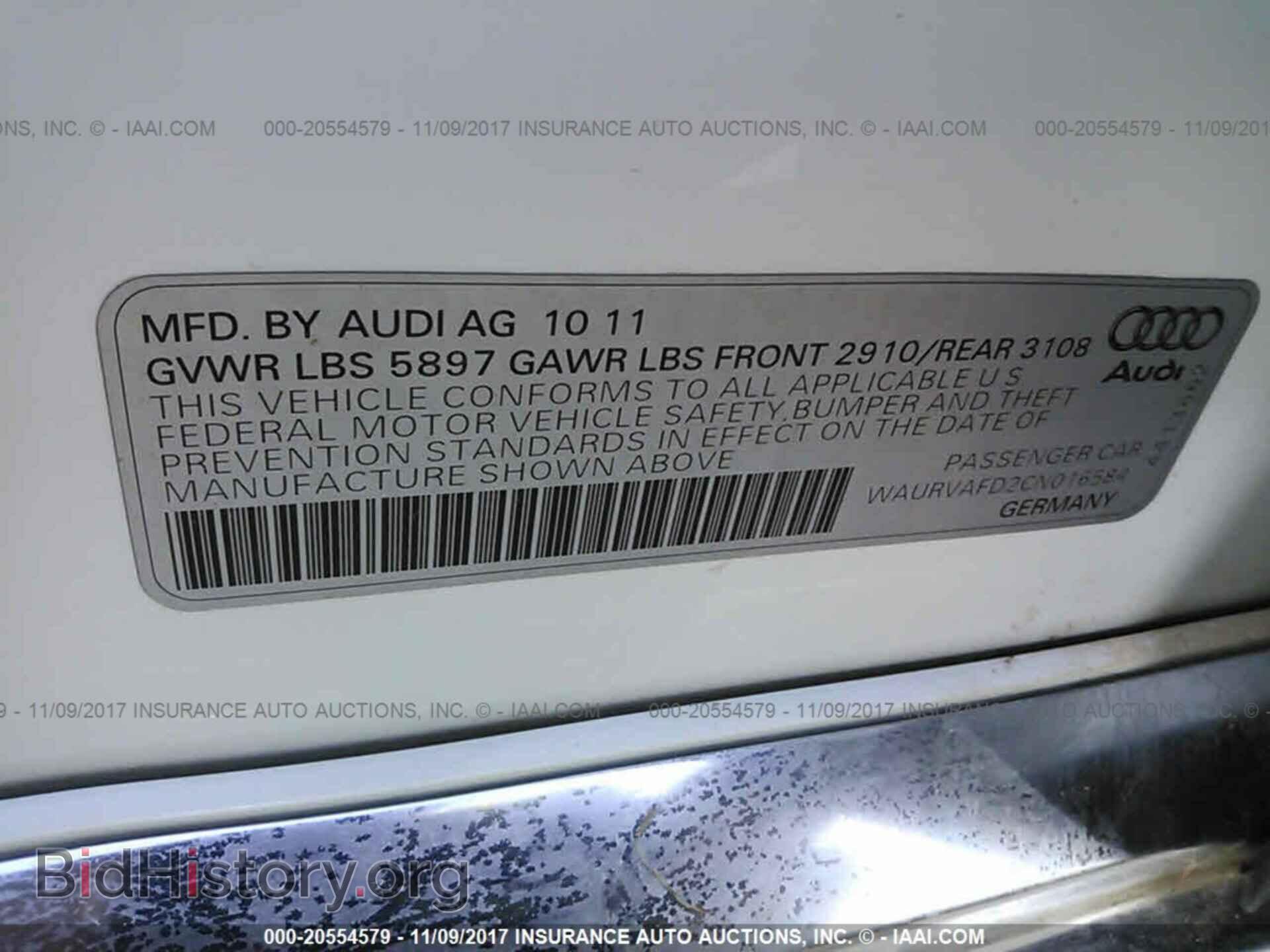 2012 Audi A8 - VIN: WAURVAFD2CN016584 - Photo 9