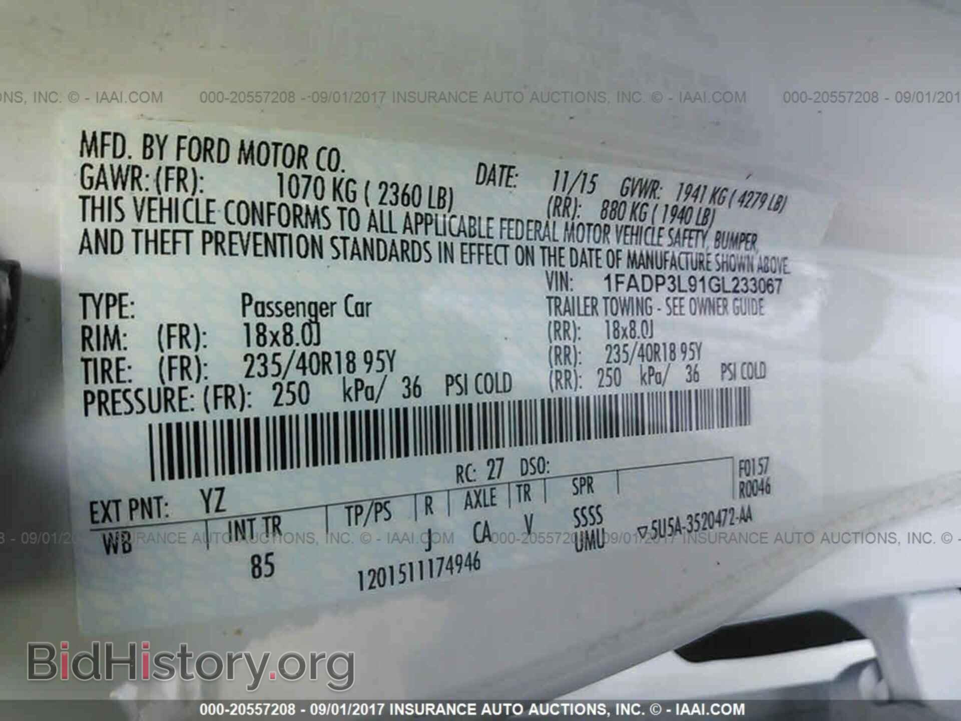 2016 Ford Focus - VIN: 1FADP3L91GL233067 - Фото 9