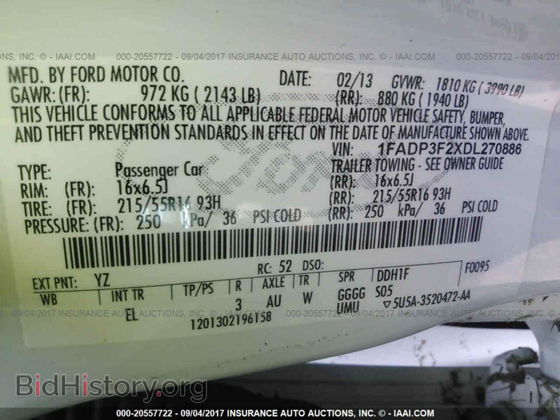 2013 Ford Focus - VIN: 1FADP3F2XDL270886 - Фото 9