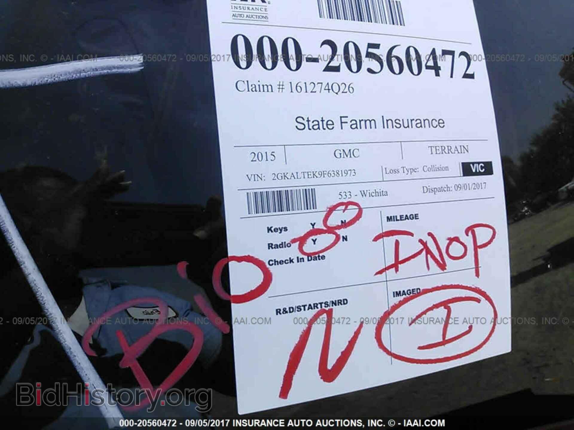 2015 Gmc Terrain - VIN: 2GKALTEK9F6381973 - Photo 7