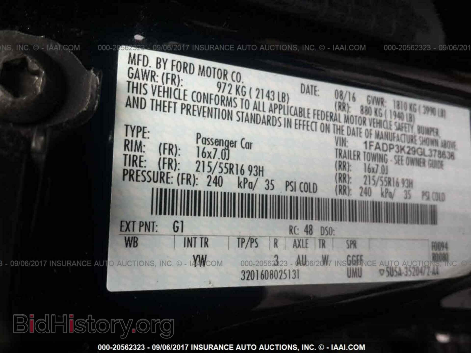 2016 Ford Focus - VIN: 1FADP3K29GL378636 - Photo 9