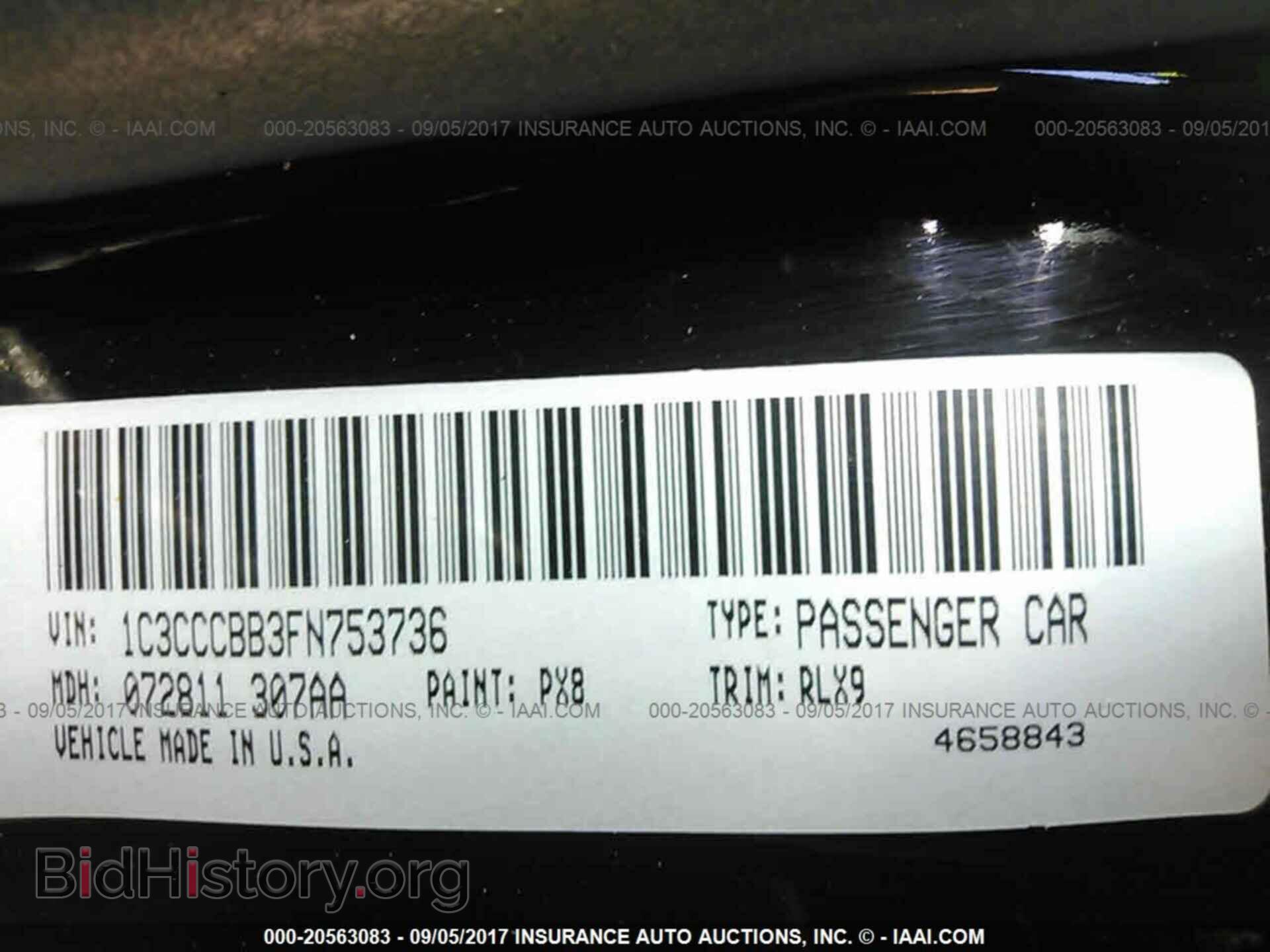 2015 Chrysler 200 - VIN: 1C3CCCBB3FN753736 - Photo 9