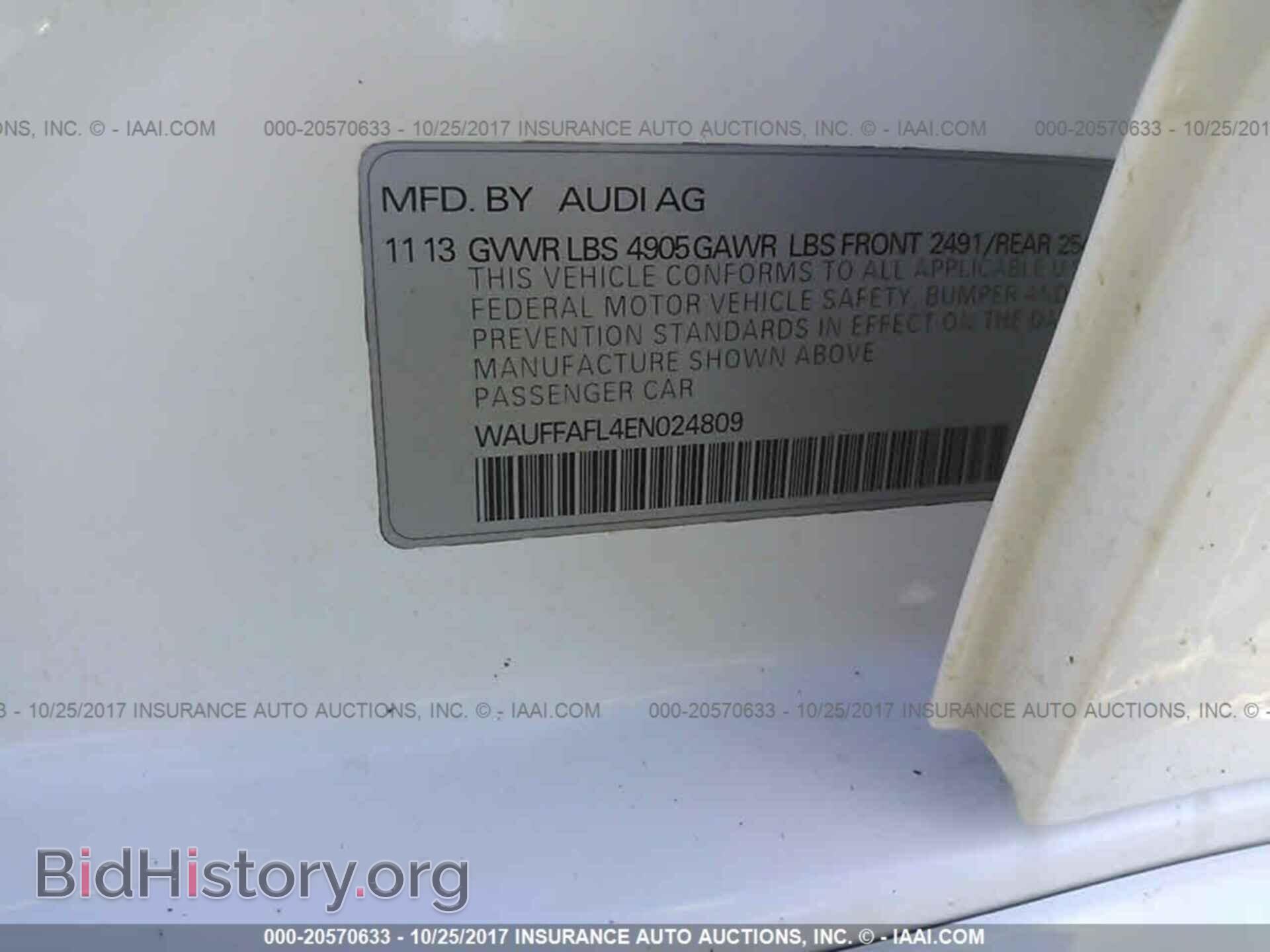 2014 Audi A4 - VIN: WAUFFAFL4EN024809 - Photo 9