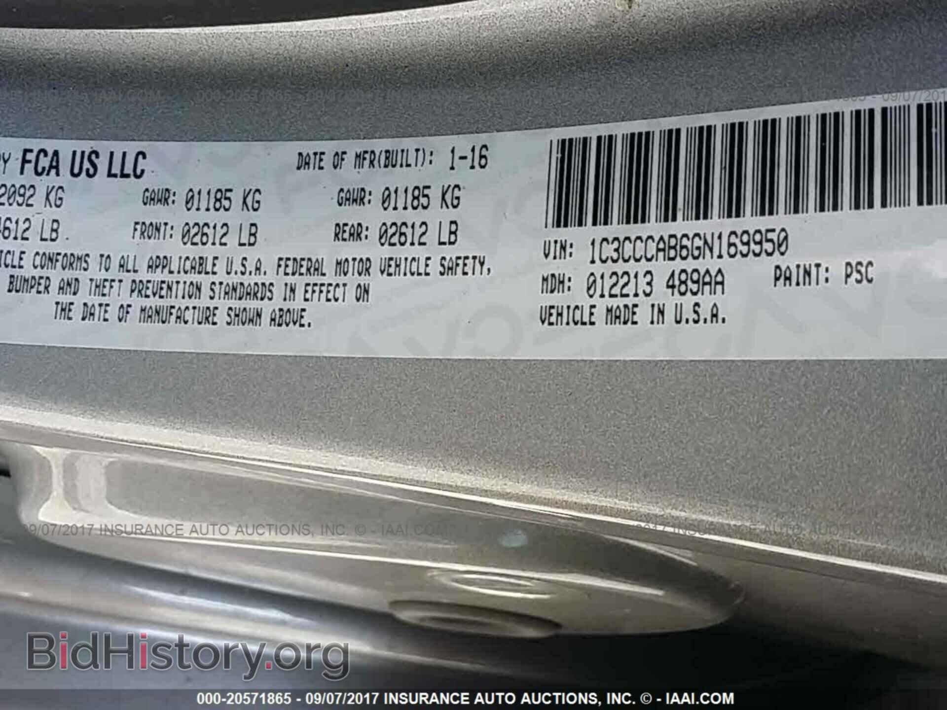2016 Chrysler 200 - VIN: 1C3CCCAB6GN169950 - Photo 9