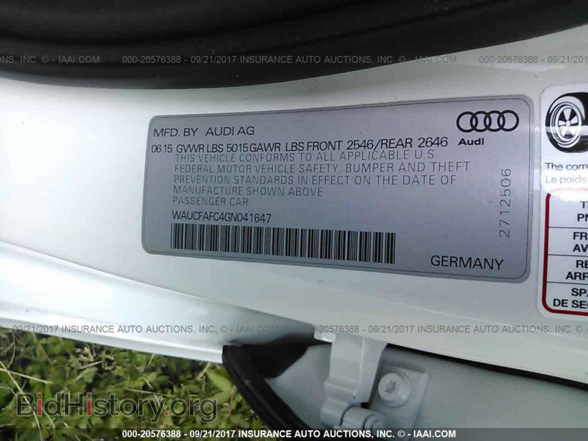 2016 Audi A6 - VIN: WAUCFAFC4GN041647 - Photo 9