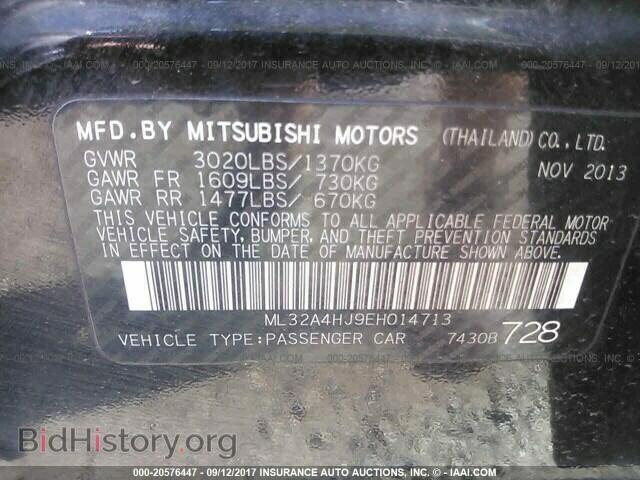 2014 Mitsubishi Mirage - VIN: ML32A4HJ9EH014713 - Фото 9