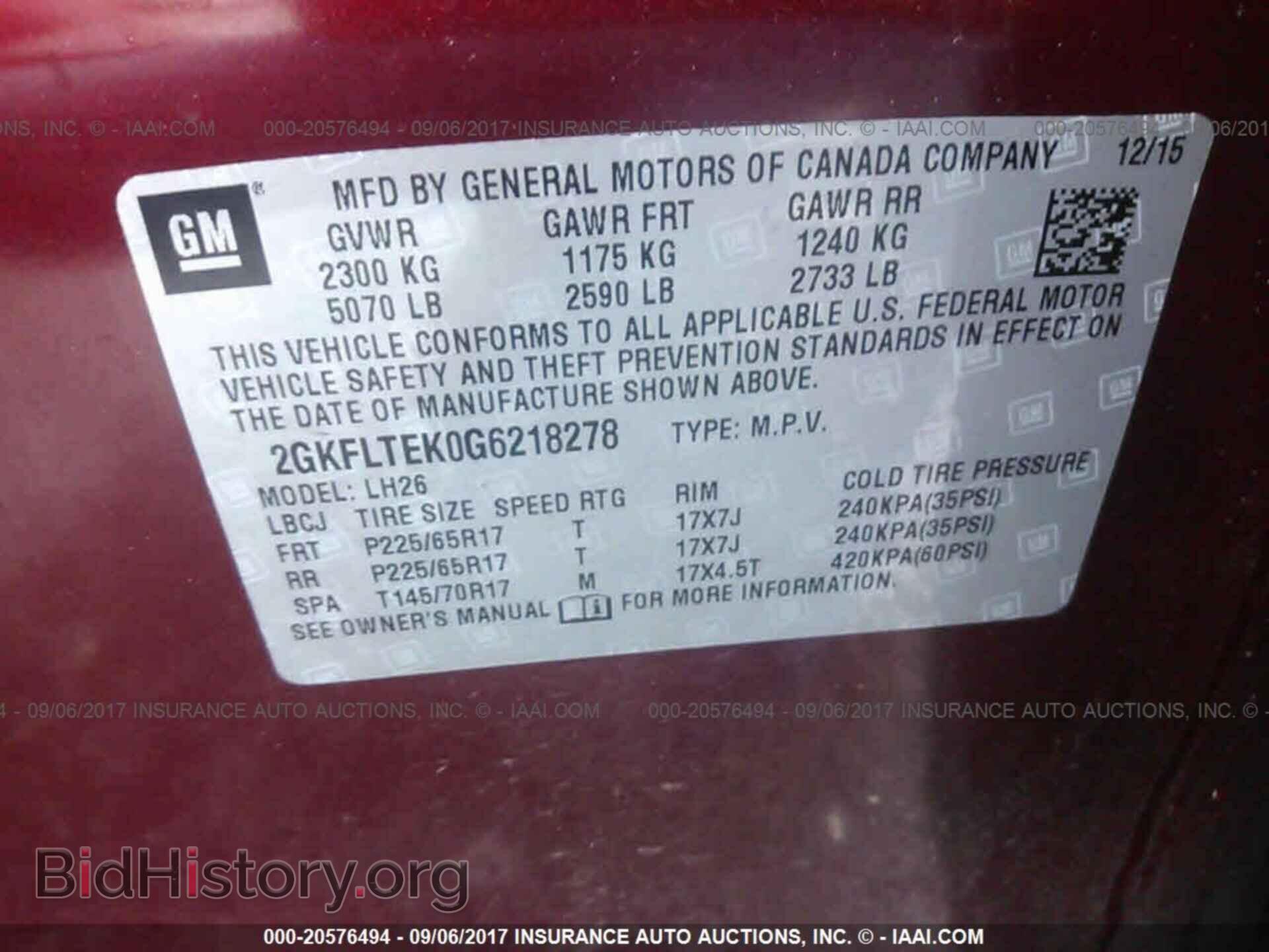 2016 Gmc Terrain - VIN: 2GKFLTEK0G6218278 - Photo 9