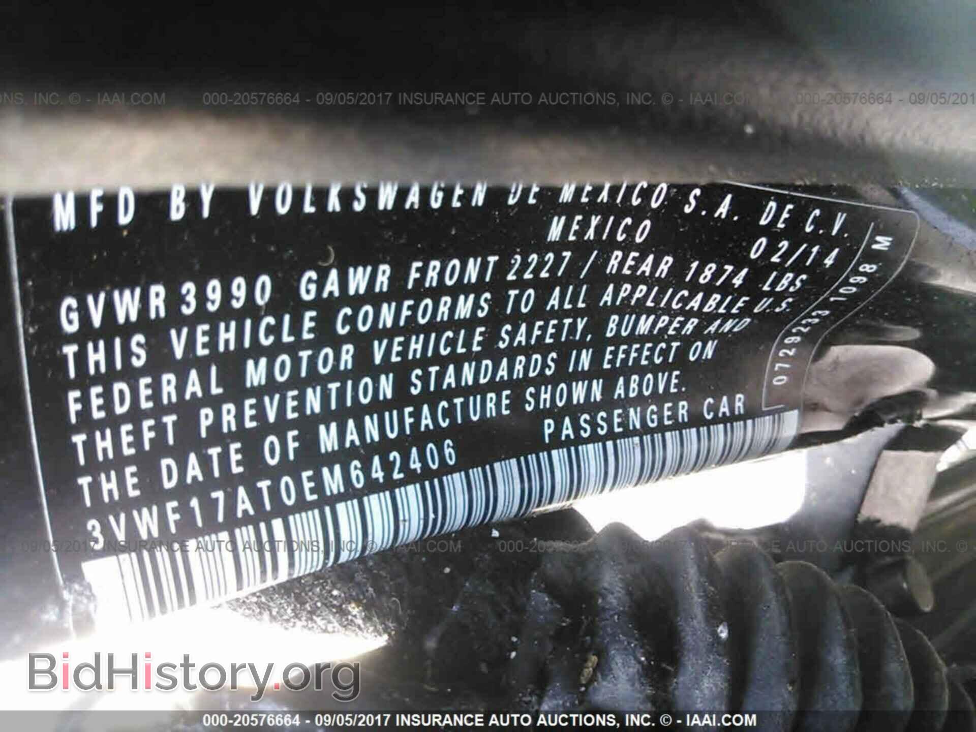 2014 Volkswagen Beetle - VIN: 3VWF17AT0EM642406 - Фото 9